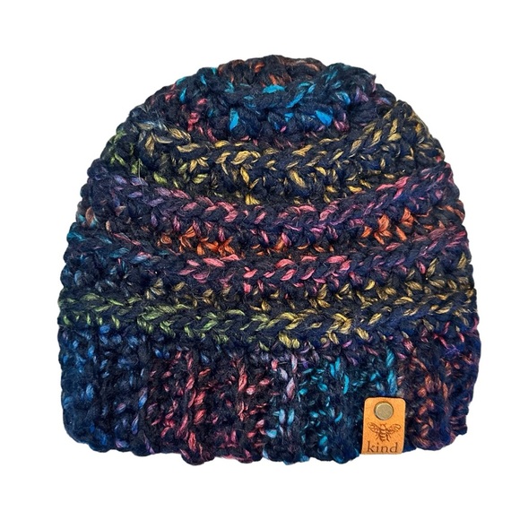 Bee Kind | Multi Color Beanie Winter Hat - Picture 1 of 4